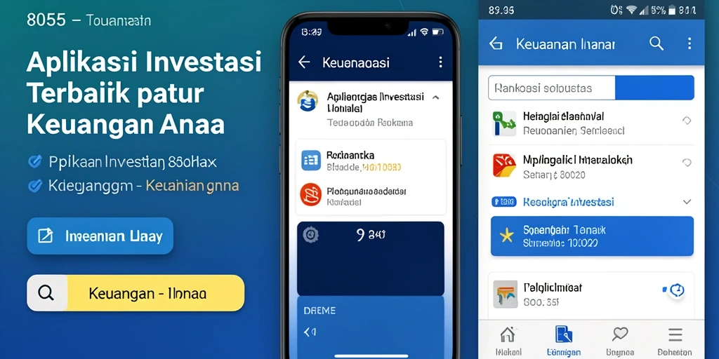 Antarmuka sederhana dan fungsional dari aplikasi Investasi 8055.