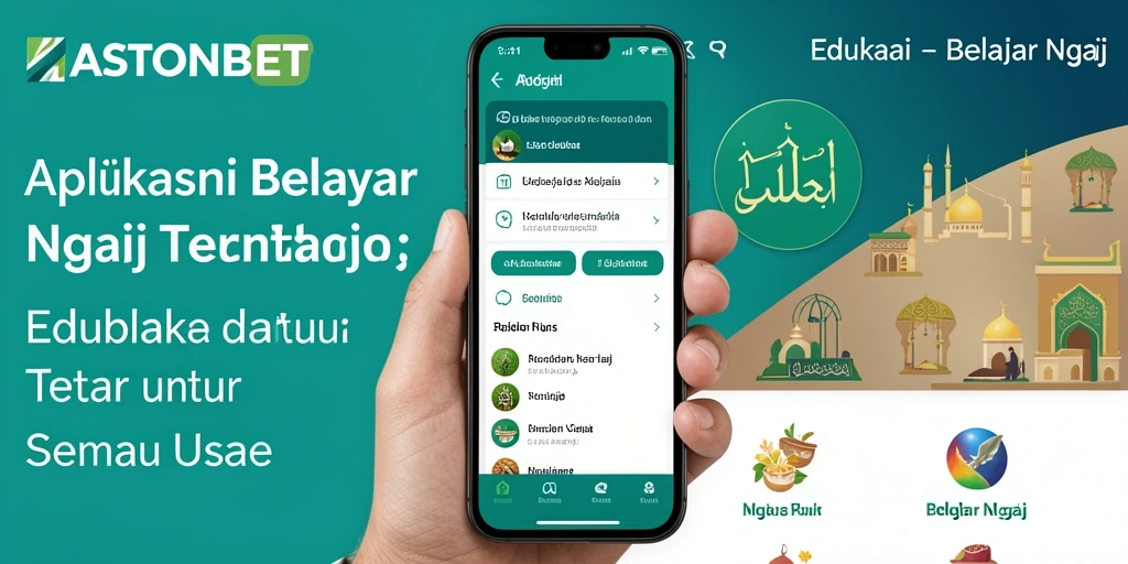 Tampilan menarik aplikasi belajar mengaji ASTONBET.