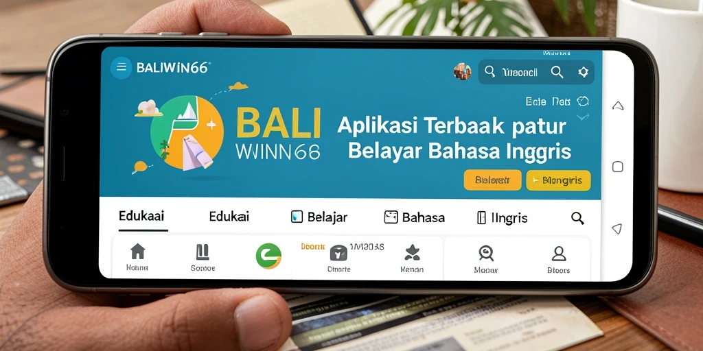 Antarmuka BALIWIN66 yang interaktif untuk Belajar Bahasa Inggris.