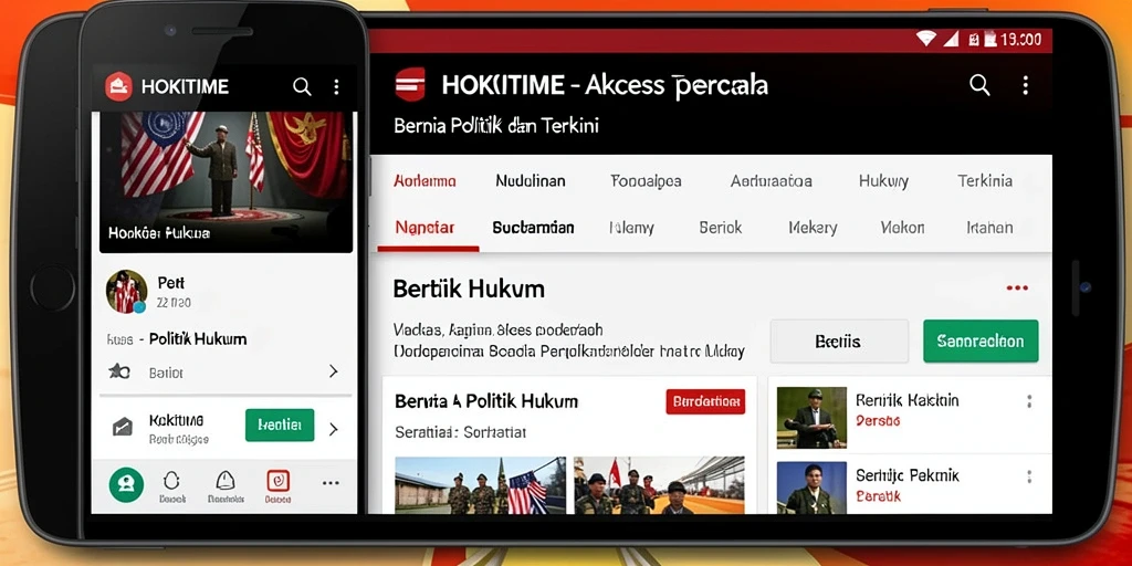 Tampilan antarmuka HOKITIME yang informatif dan mudah dinavigasi.