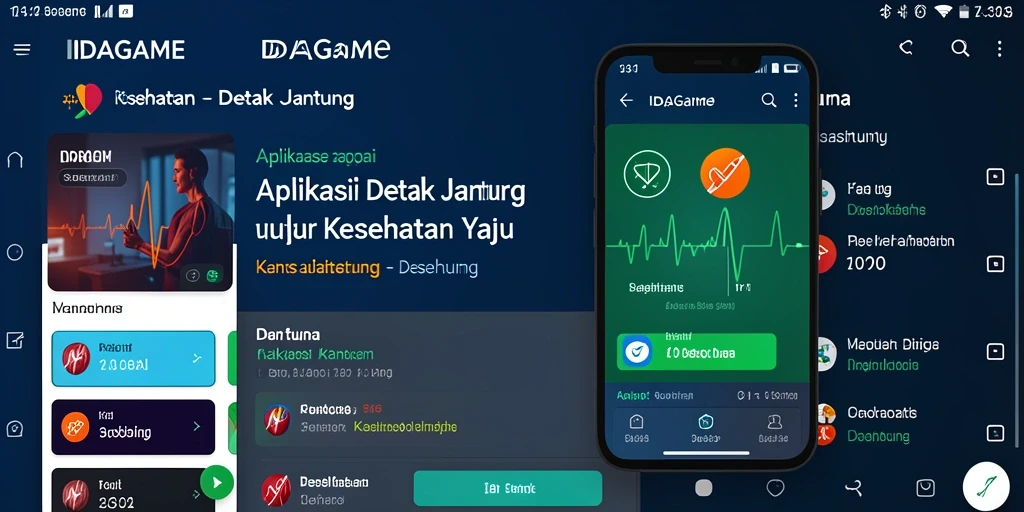 Tampilan antarmuka IDAGAME yang intuitif dan informatif.
