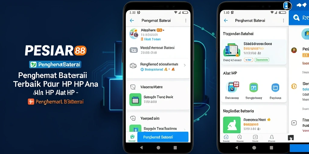 Tampilan antarmuka PESIAR88 untuk pengelolaan baterai.