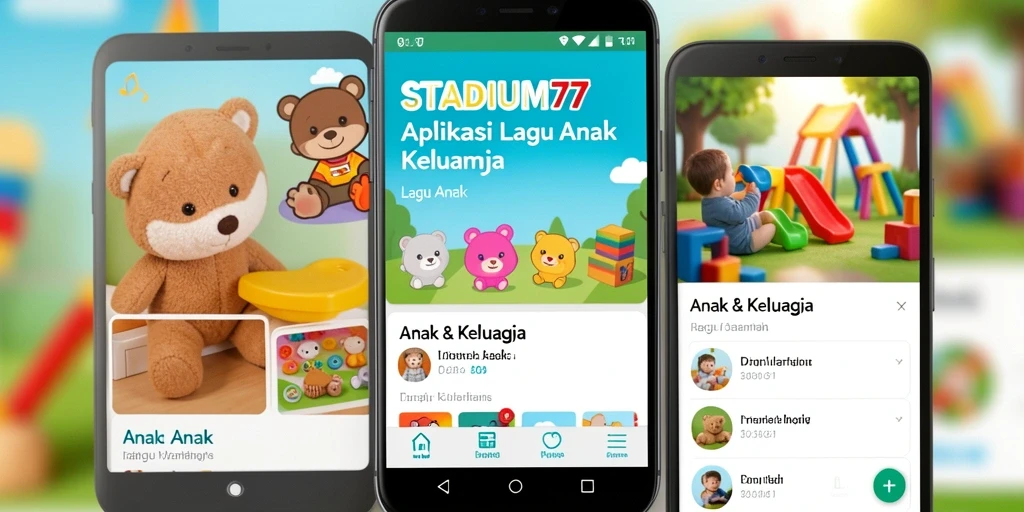 Antarmuka STADIUM77 yang cerah dan menarik untuk Anak.