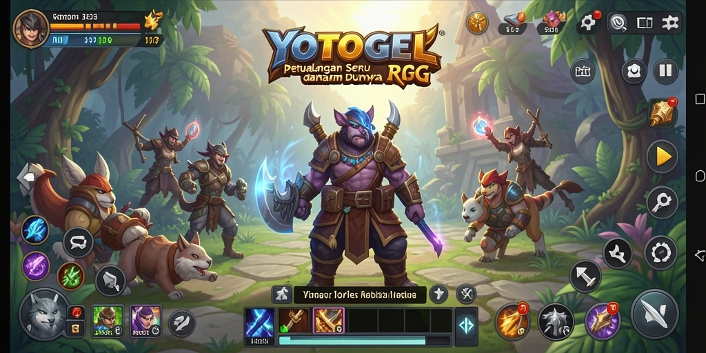 Antarmuka YOTOGEL menampilkan petualangan yang menarik dalam RPG.